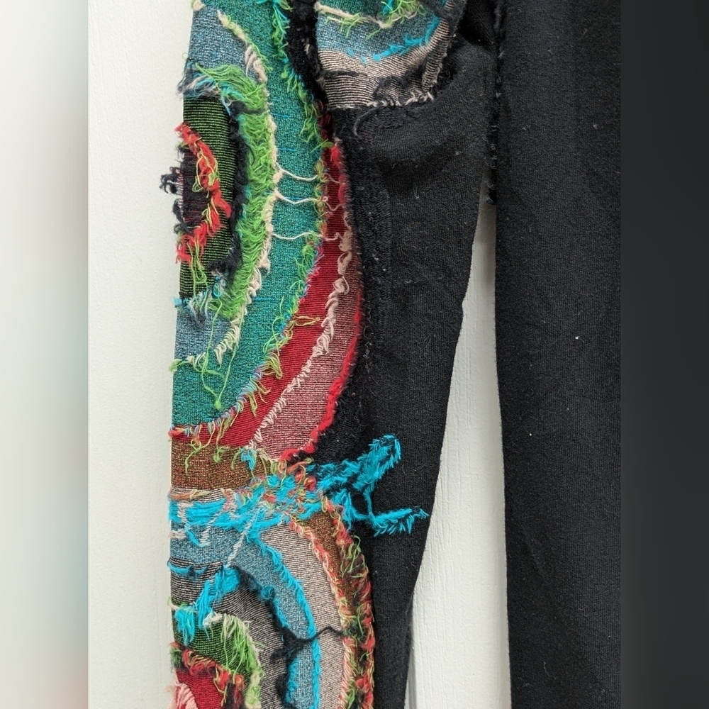 Vintage Desigual Floral Mandala Patchwork Knit Sweater Dress Size L - Picture 11 of 14